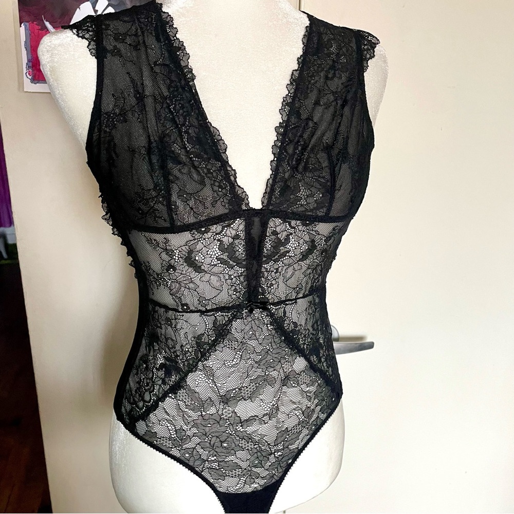 lace detail bodysuit lingerie cute alternative goth alt open back